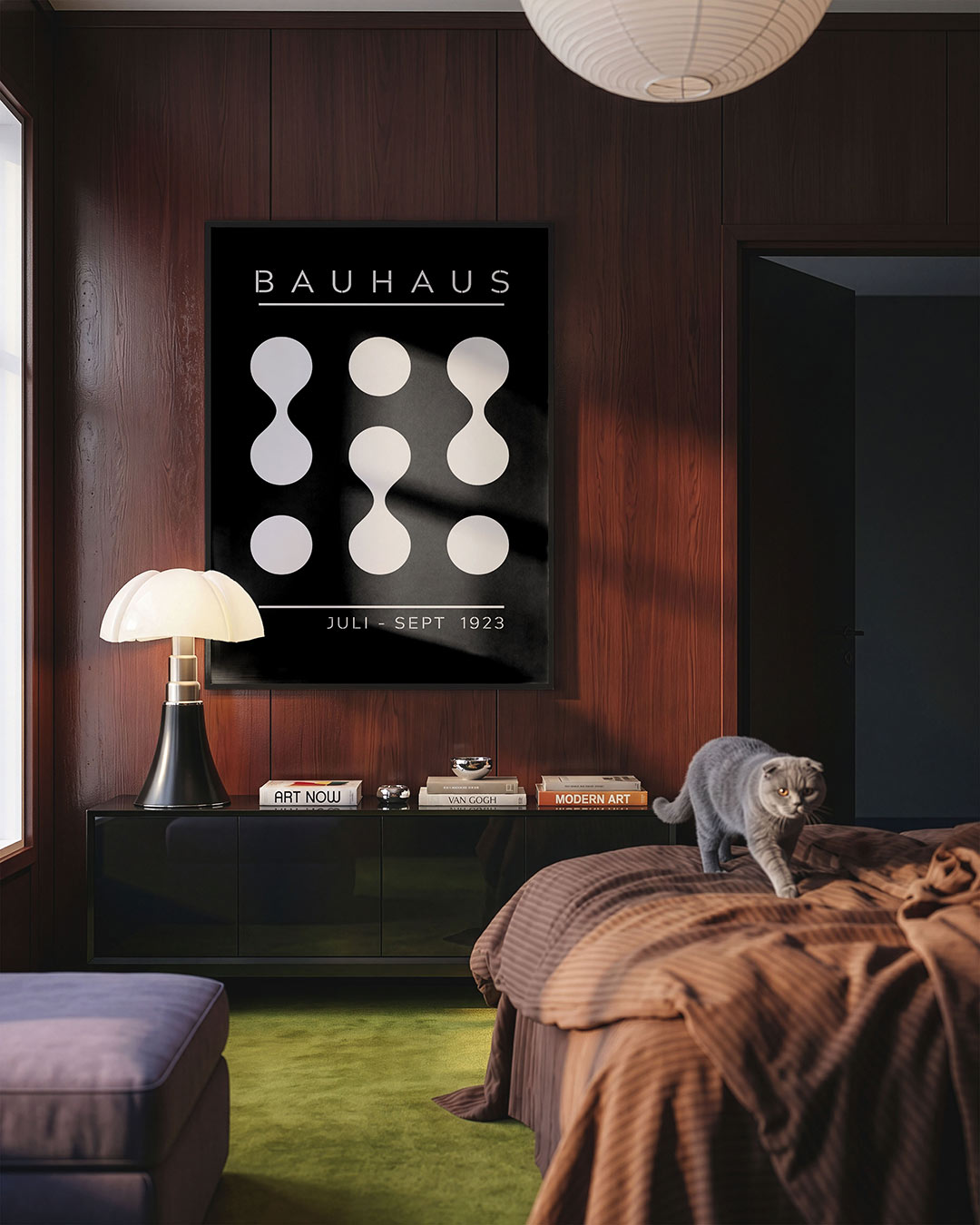 Vorm en balans – geometrische Bauhaus poster in staand formaat