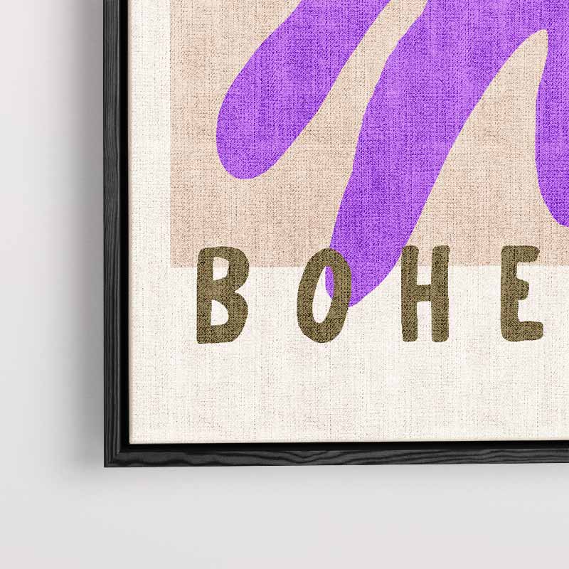 L'Haute Boheme Abstract – kunstwerk met zwarte baklijst
