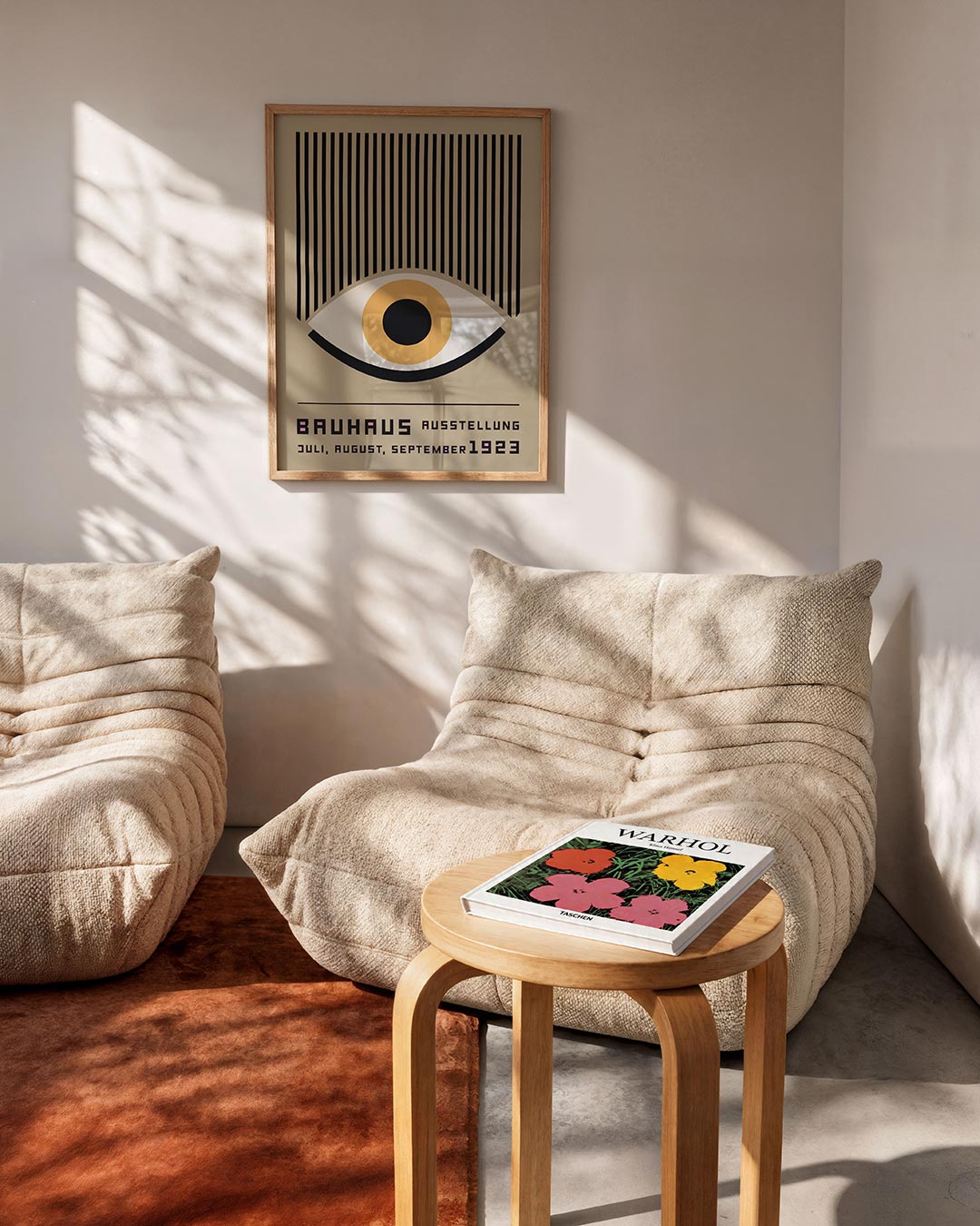 Vorm en lijnen – geometrische Bauhaus poster in staand formaat