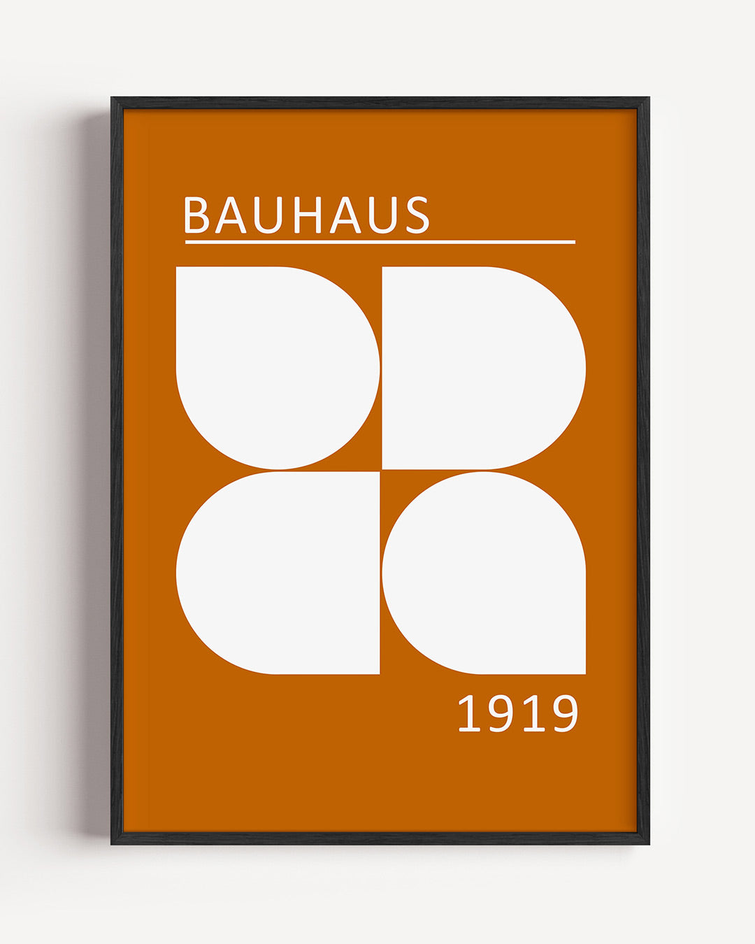 Vorm en kleur – staande Bauhaus poster als wanddecoratie