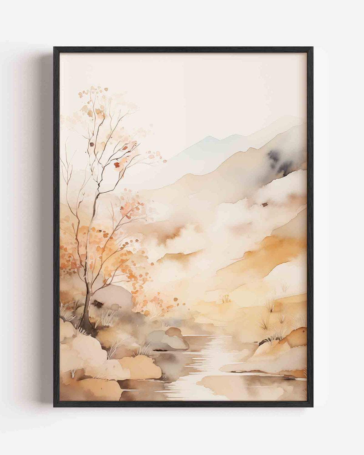 Herfstlandschap – natuur portret poster als wanddecoratie