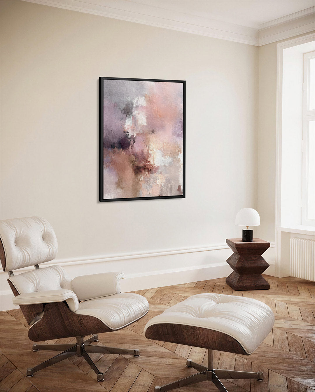 Zachte kleurenmix – staand wanddecoratie kunstwerk
