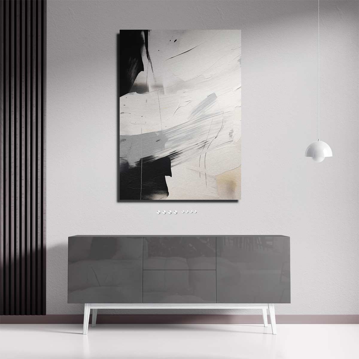 Mystiek in Monochroom – portret kunstwerk als wanddecoratie, afbeelding 18