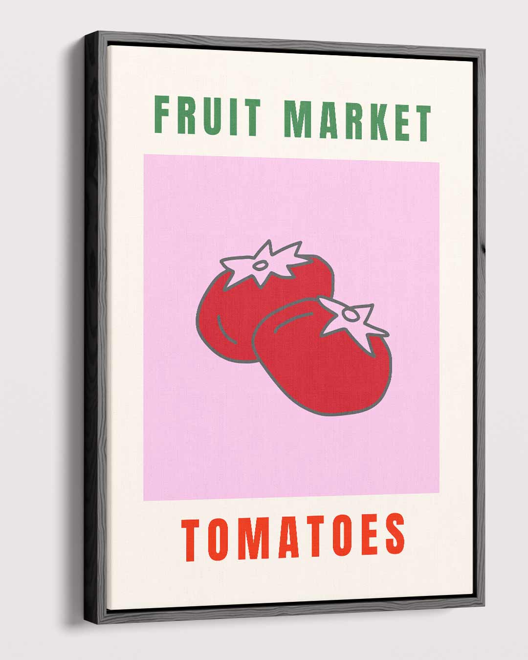 Fruit Market Tomaten Poster – modern portret kunstwerk van WallArtistic