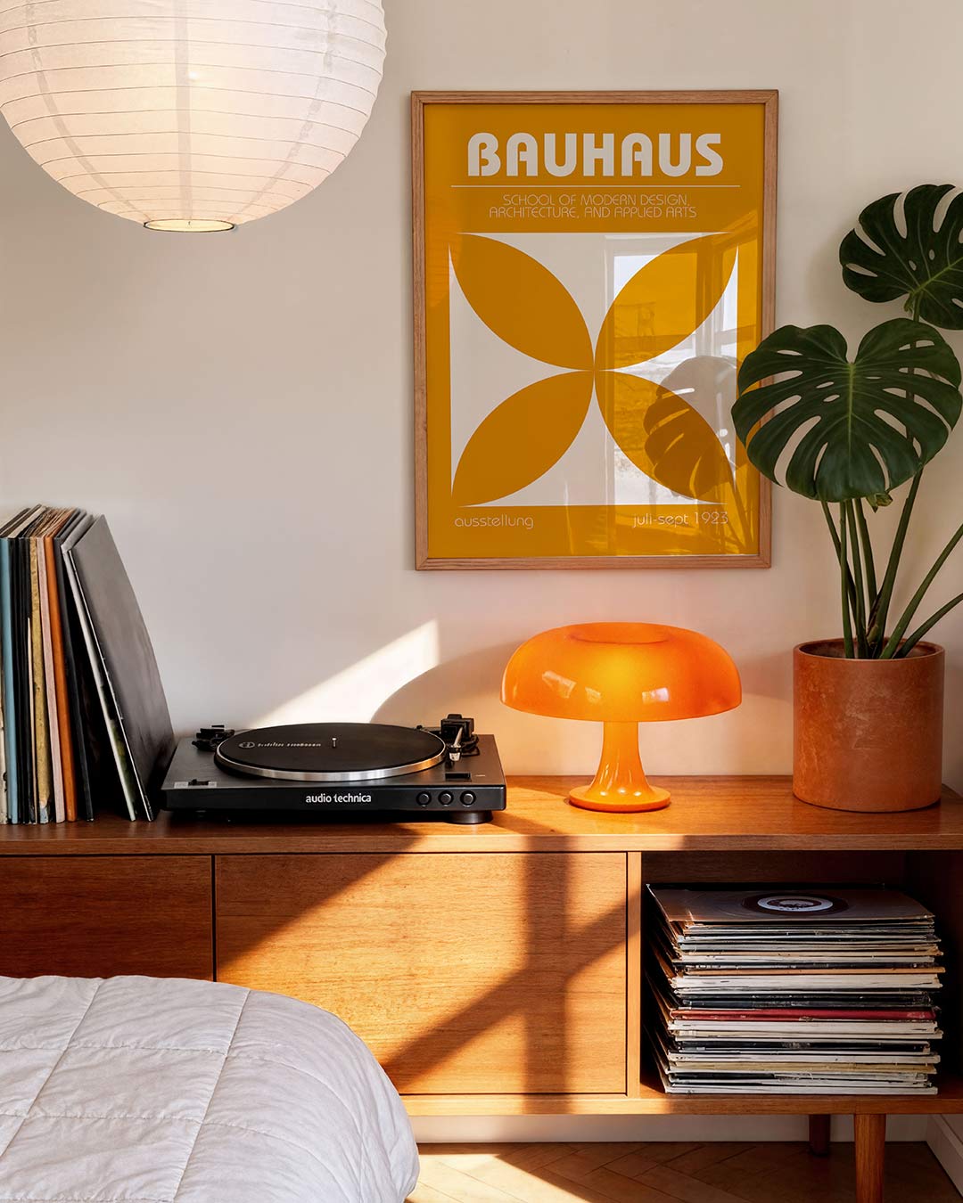Vorm en balans – geometrische Bauhaus poster in staand formaat