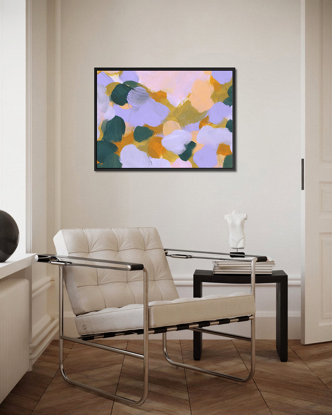 Kleurrijke vegen – Wanddecoratie kunstwerk – kunstwerk op canvas, dibond of plexiglas