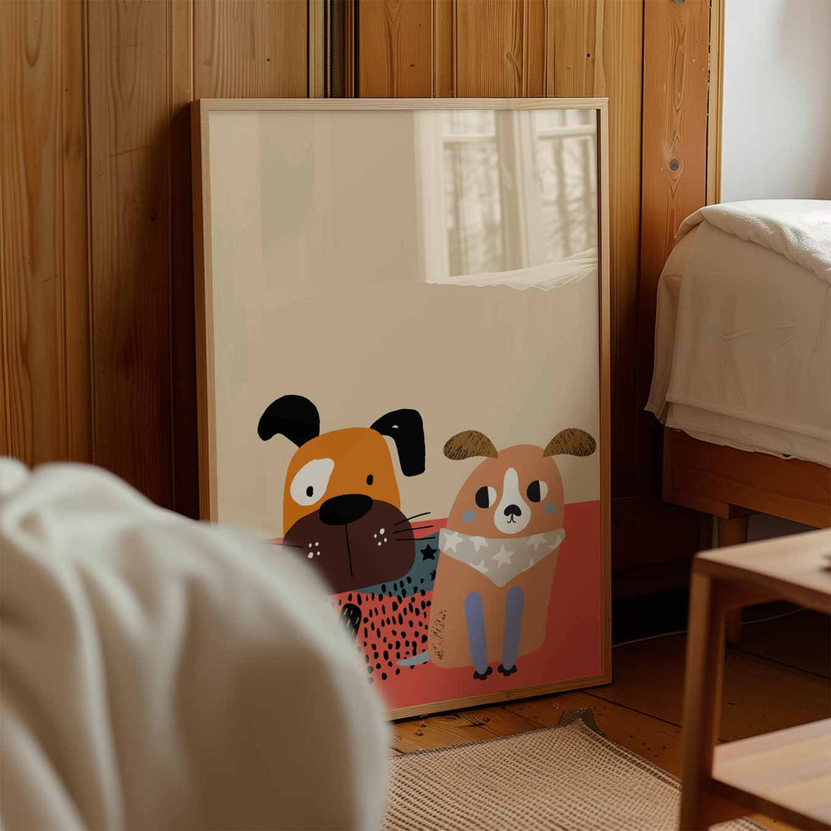 Vrolijke Hondenmaatjes – kinderposter in staand formaat