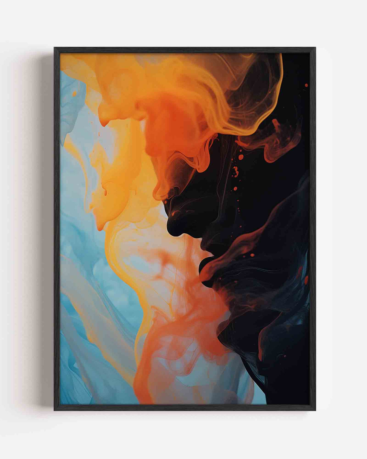 Vloeibare kleuren – Kleur & Vormen portret poster als wanddecoratie
