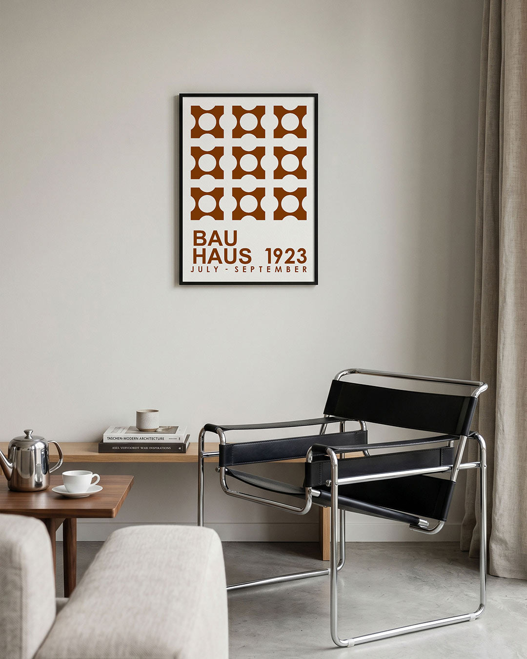 Vormen en vlakken – geometrische Bauhaus poster in staand formaat