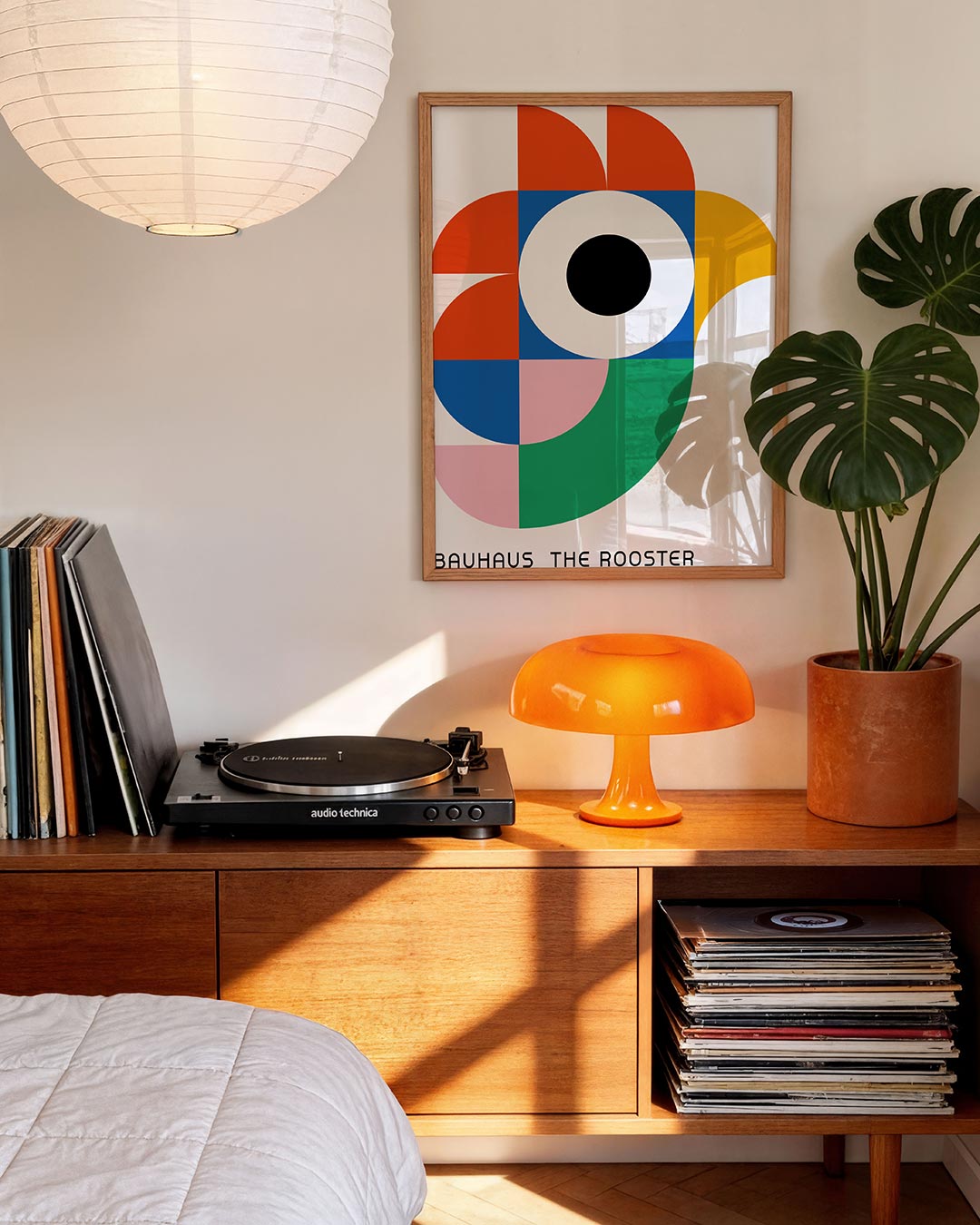 Vorm en kleurvlakken – moderne Bauhaus wandkunst als poster