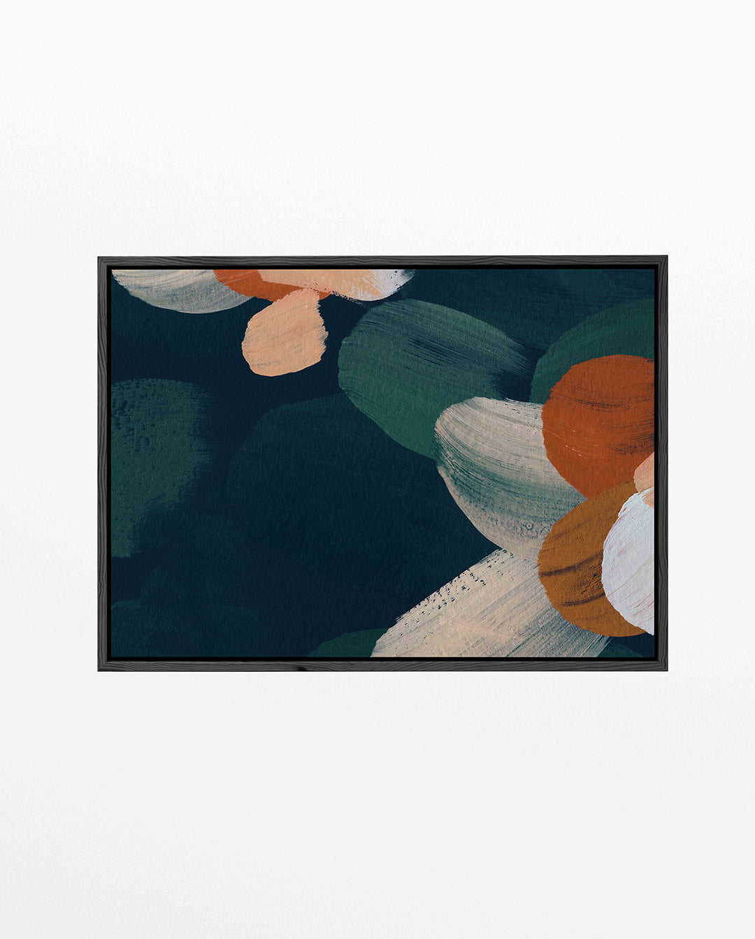 Organische borstelvegen – Borstelvegen – liggend wanddecoratie kunstwerk