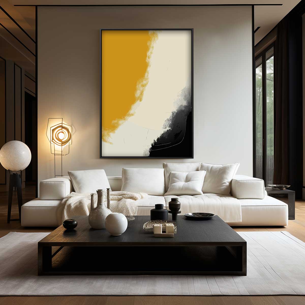 Warm Aards Abstract – modern portret kunstwerk van WallArtistic