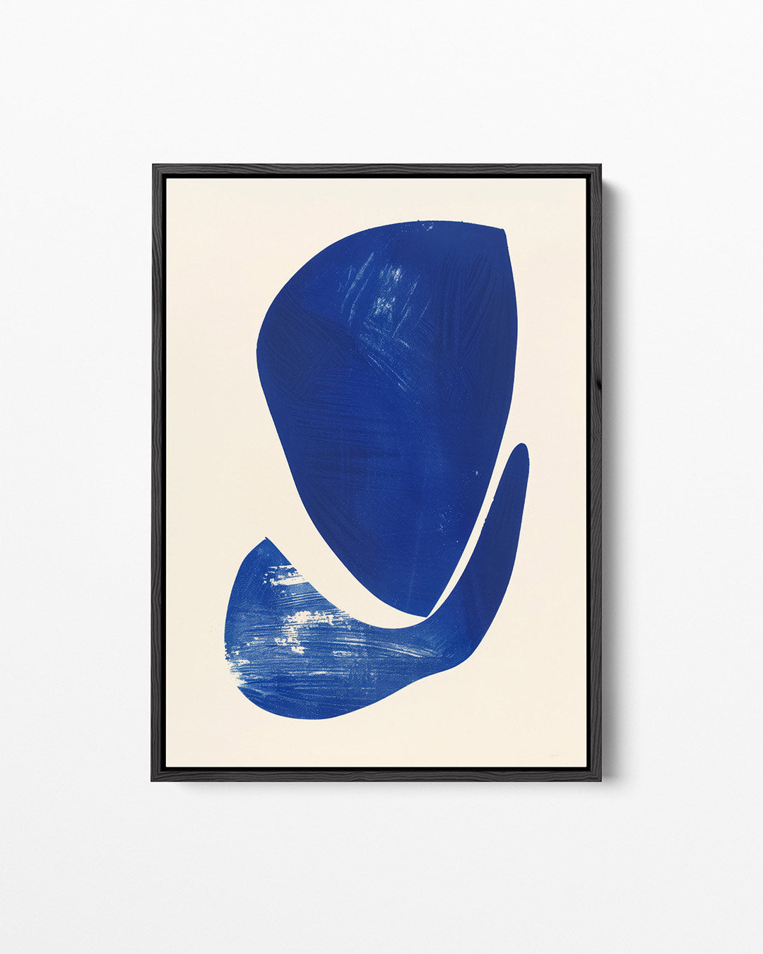 Organische blauwe vormen – Blauwe – staand wanddecoratie kunstwerk