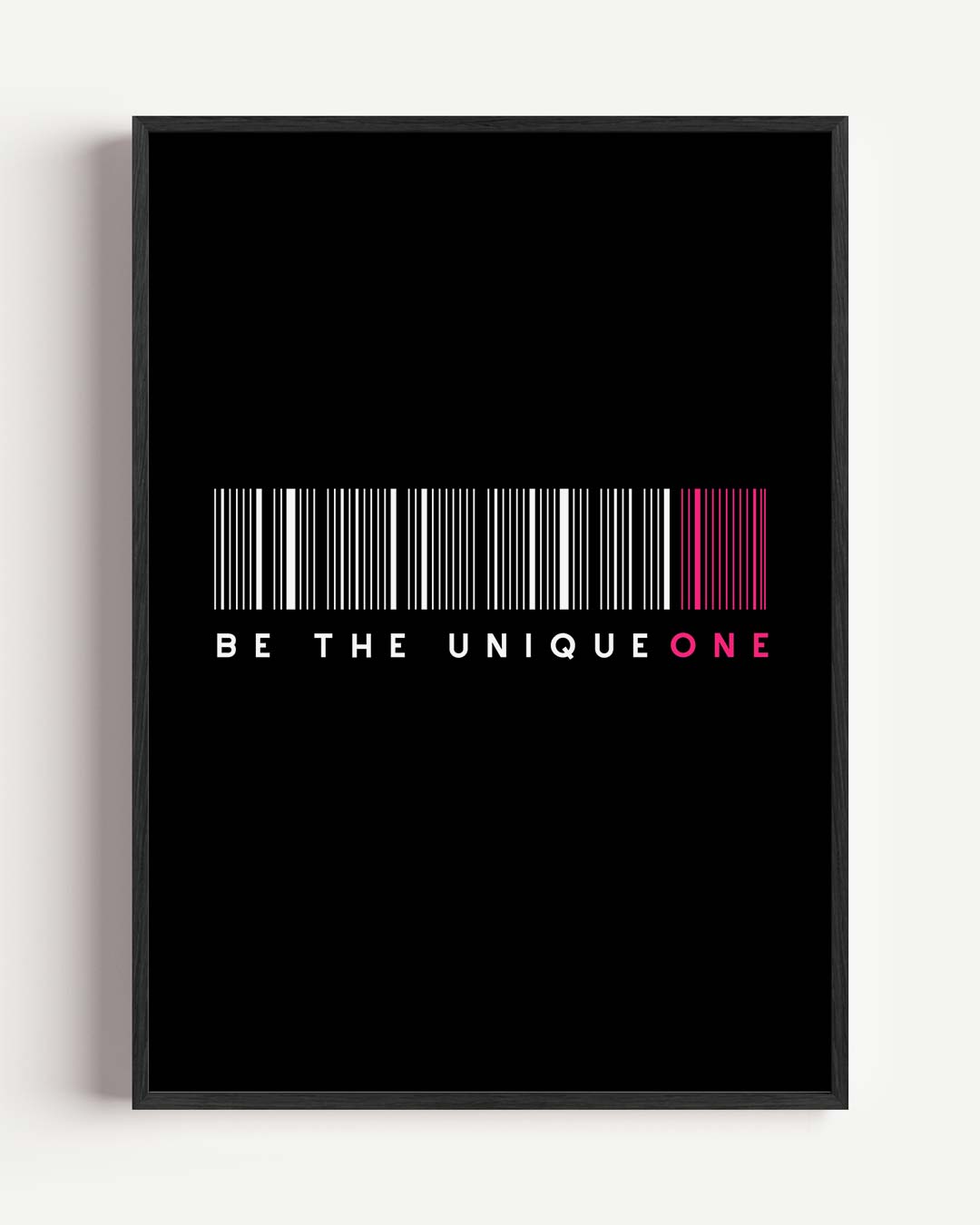 Be the Unique One – quote portret poster als wanddecoratie