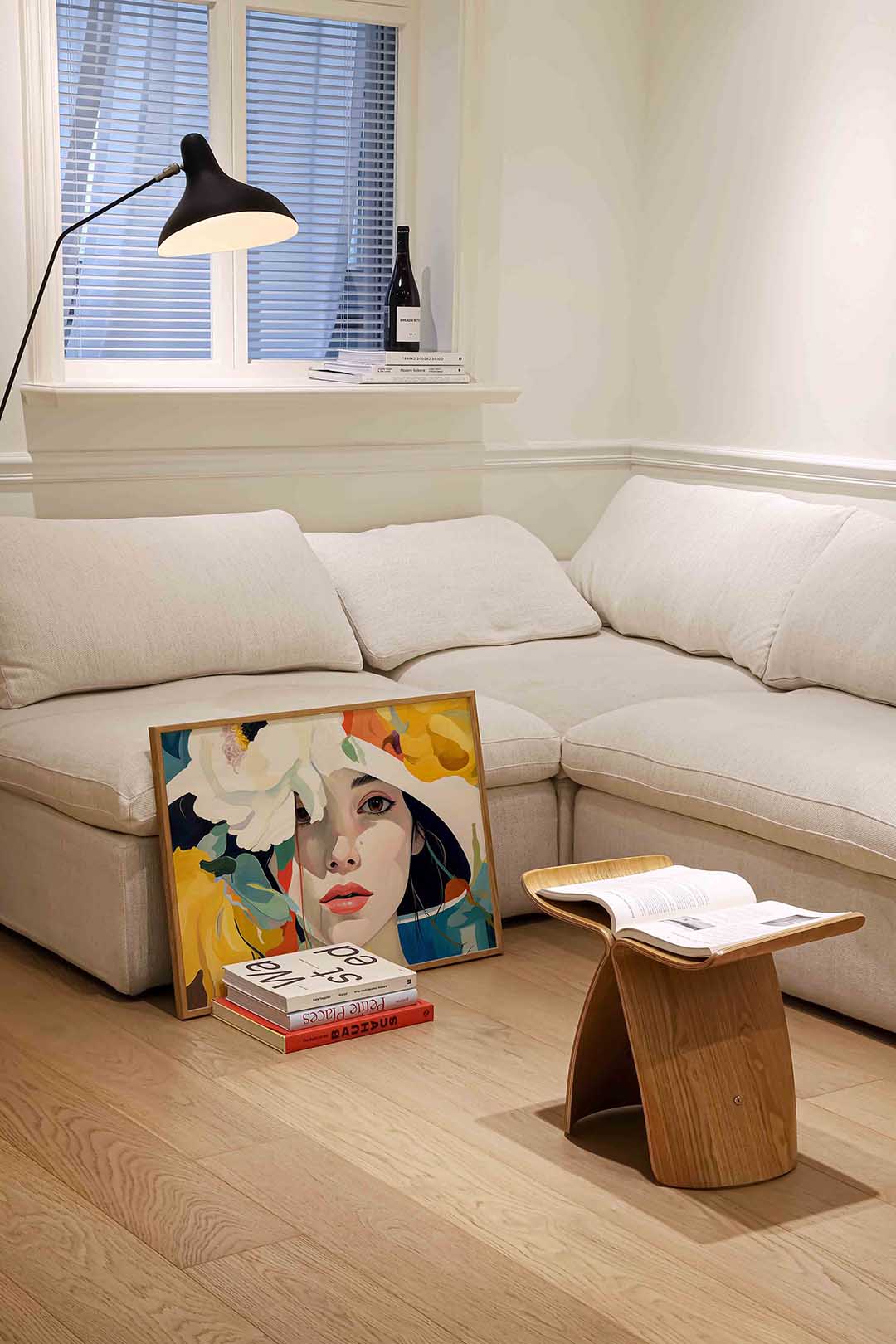 Vrouw met bloemen – vrouwelijke portretkunst als landscape poster