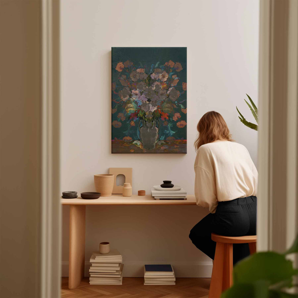 Bloemrijke Overvloed – plexiglas kunstwerk als wanddecoratie