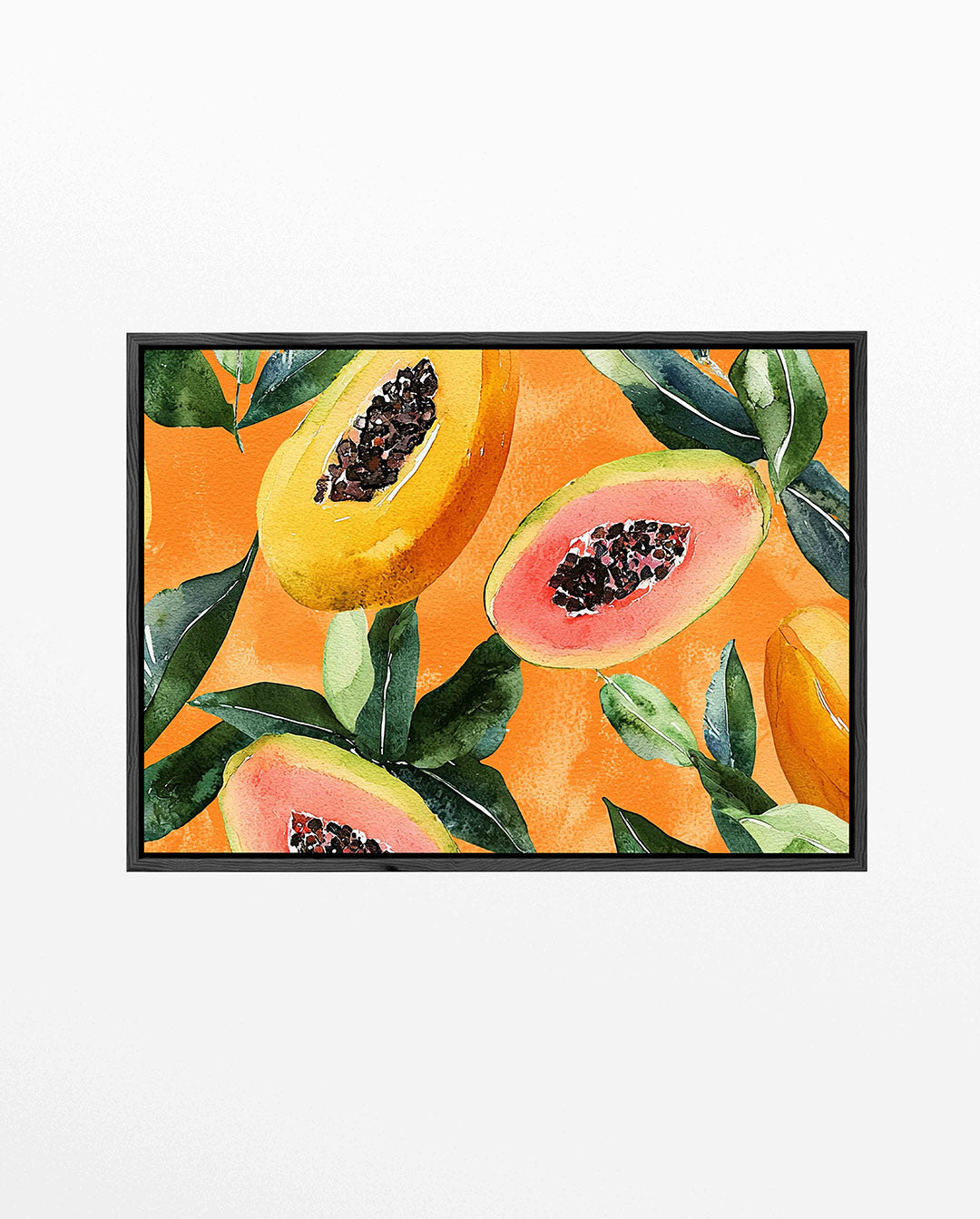 Fruit en bladeren – liggend jungle kunstwerk