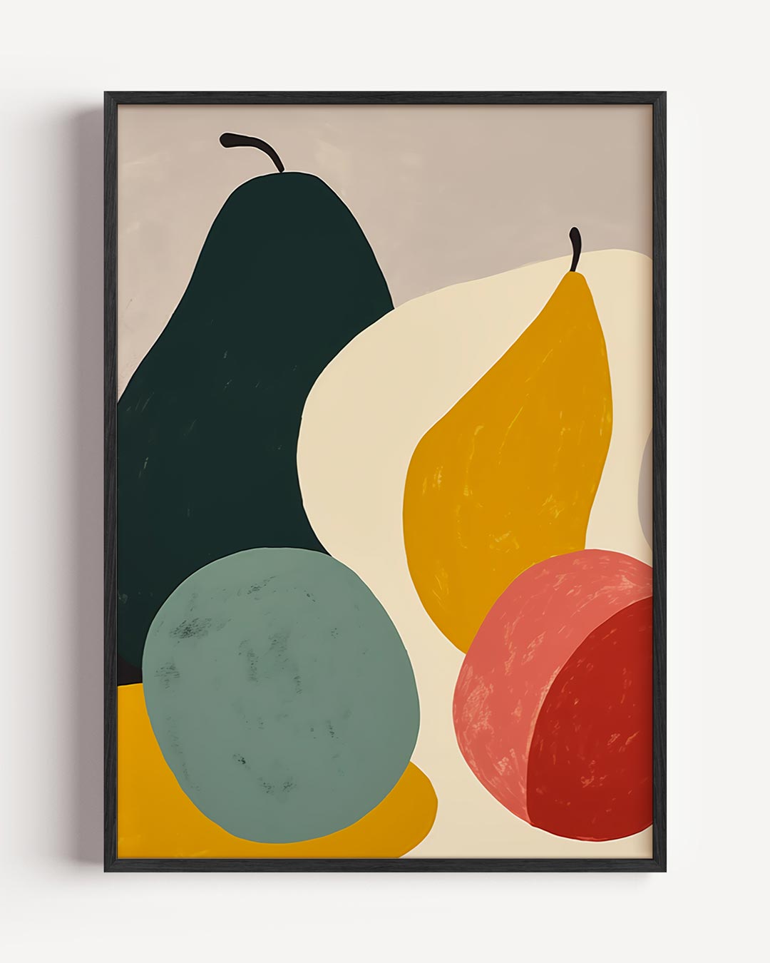 Abstracte Fruitkunst – keuken portret poster als wanddecoratie