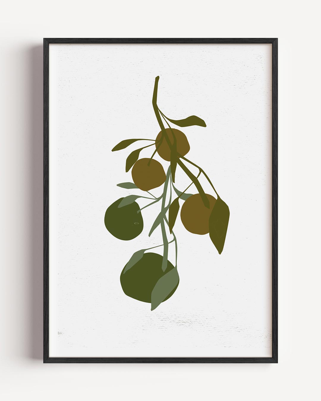 Botanische Citrus Kunstprint – bloemen portret poster als wanddecoratie