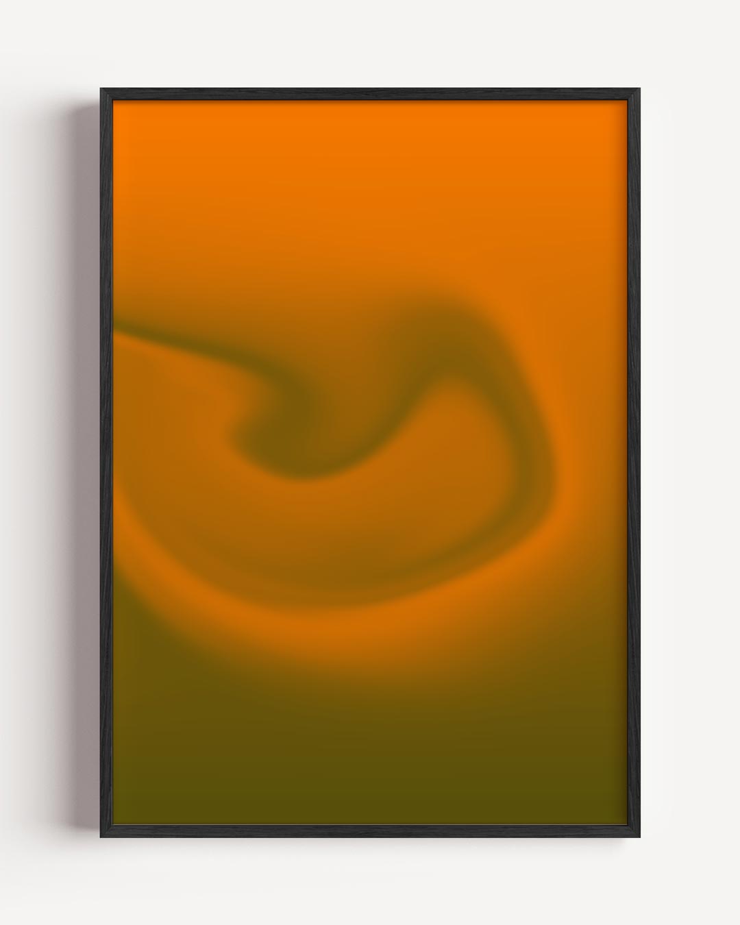 Mystieke Oranjedroom – kleurrijke abstracte portret poster als wanddecoratie