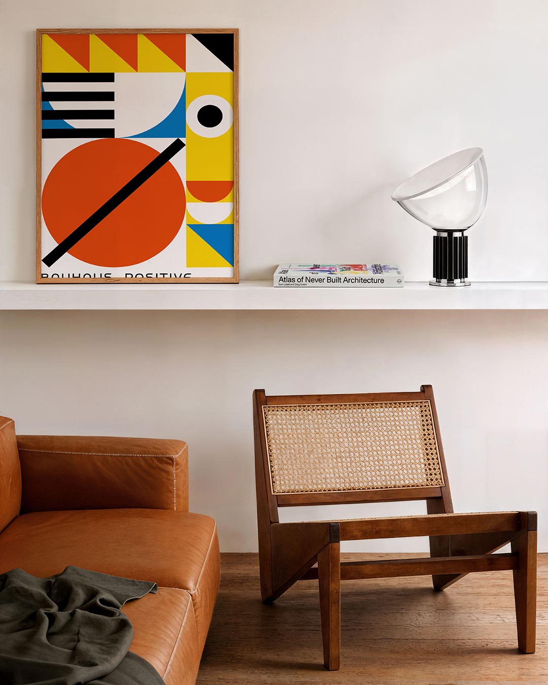 Vorm en kleur – staande Bauhaus poster voor aan de muur