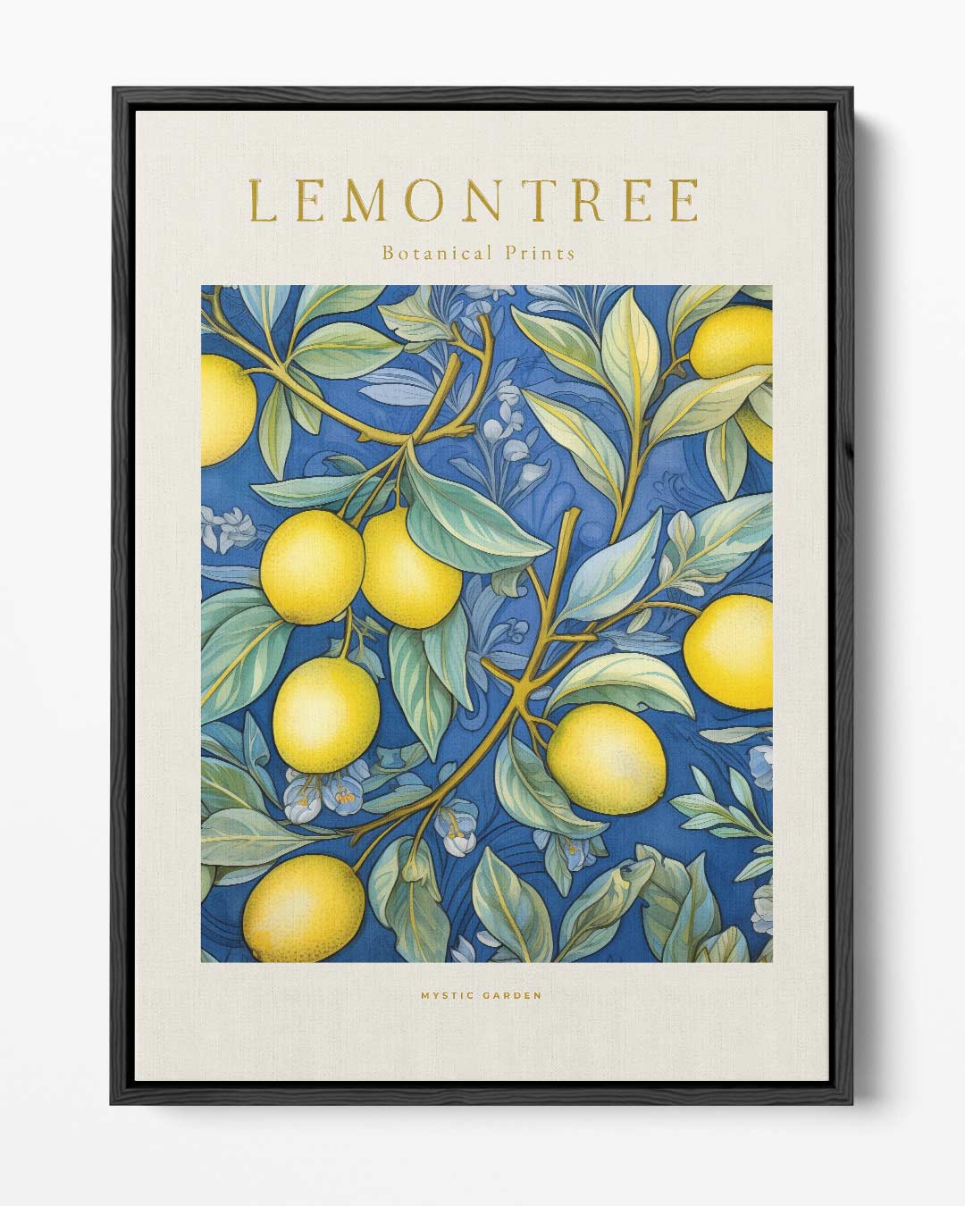 Citroenboom Botanische Print – portret kunstwerk als wanddecoratie