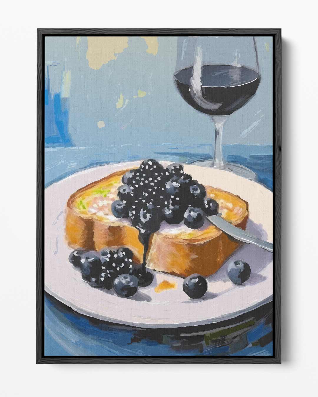 Ontbijtgenot met Bessen – portret kunstwerk als wanddecoratie