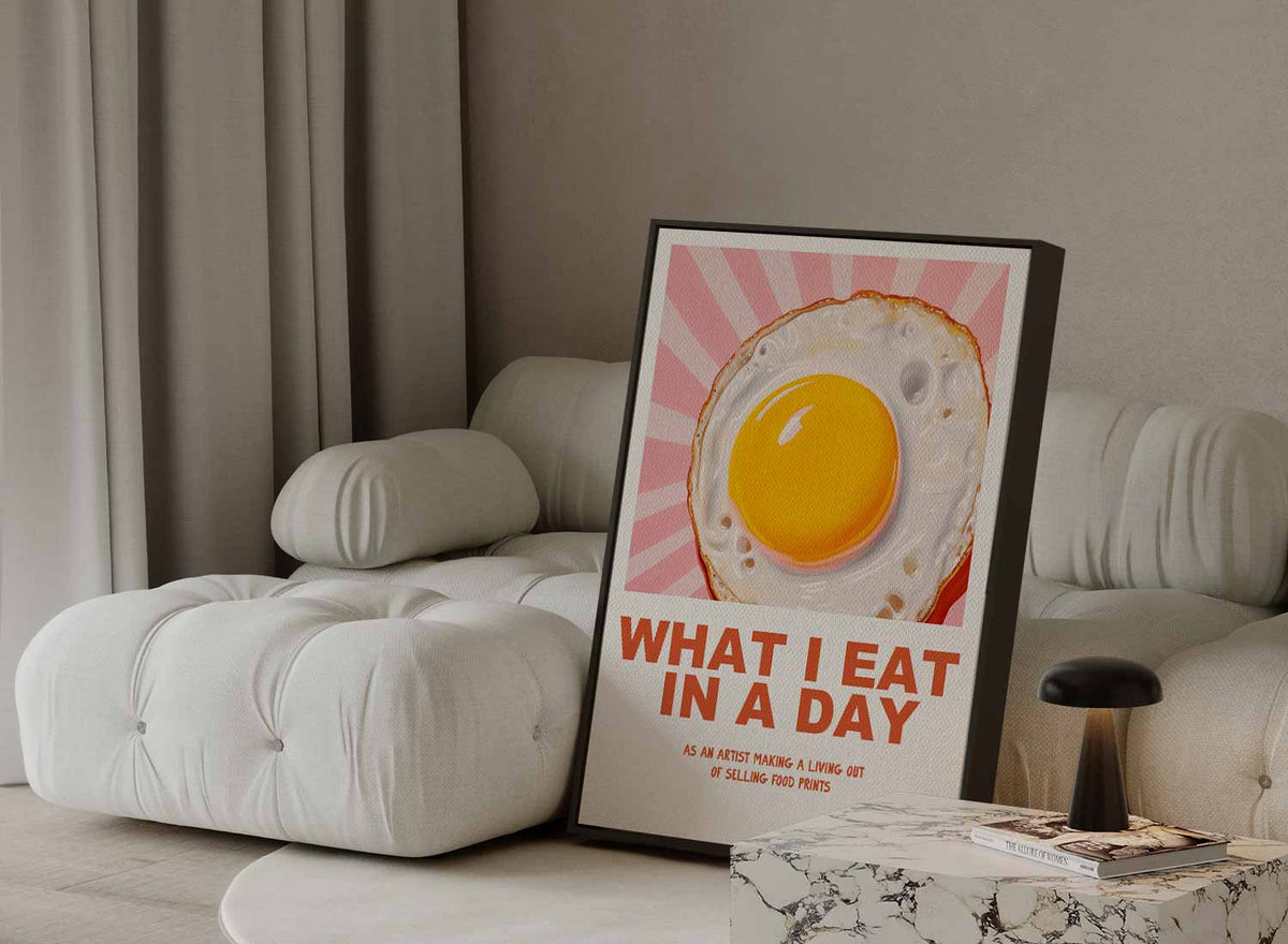 Sunny Side Up Delight – portret kunstwerk als wanddecoratie, afbeelding 13