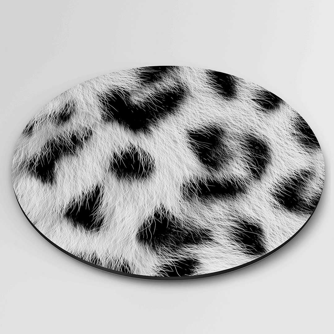 Dierenprint – ronde safari wanddecoratie van WallArtistic