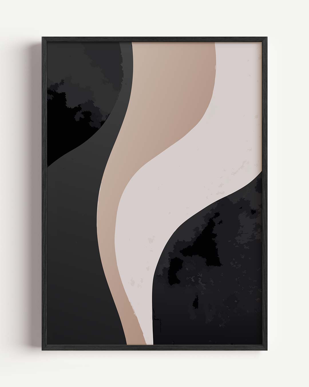 Stijlvolle Abstracte Golven – kleurrijke abstracte portret poster als wanddecoratie