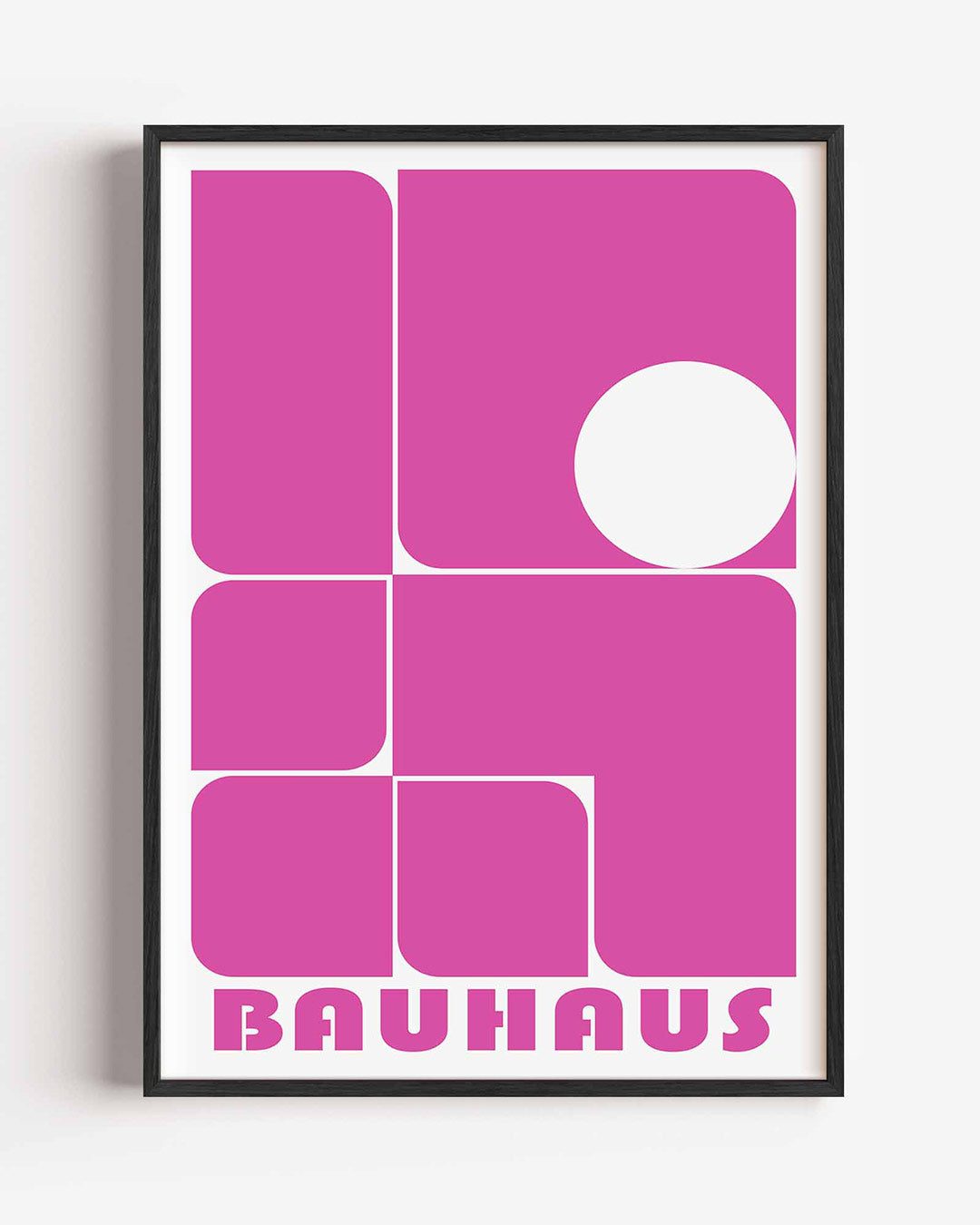 Vorm en kleur – staande Bauhaus poster als wanddecoratie