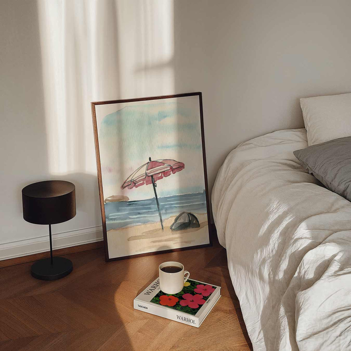 Zomerse Stranddag – staande dieren wanddecoratie van WallArtistic