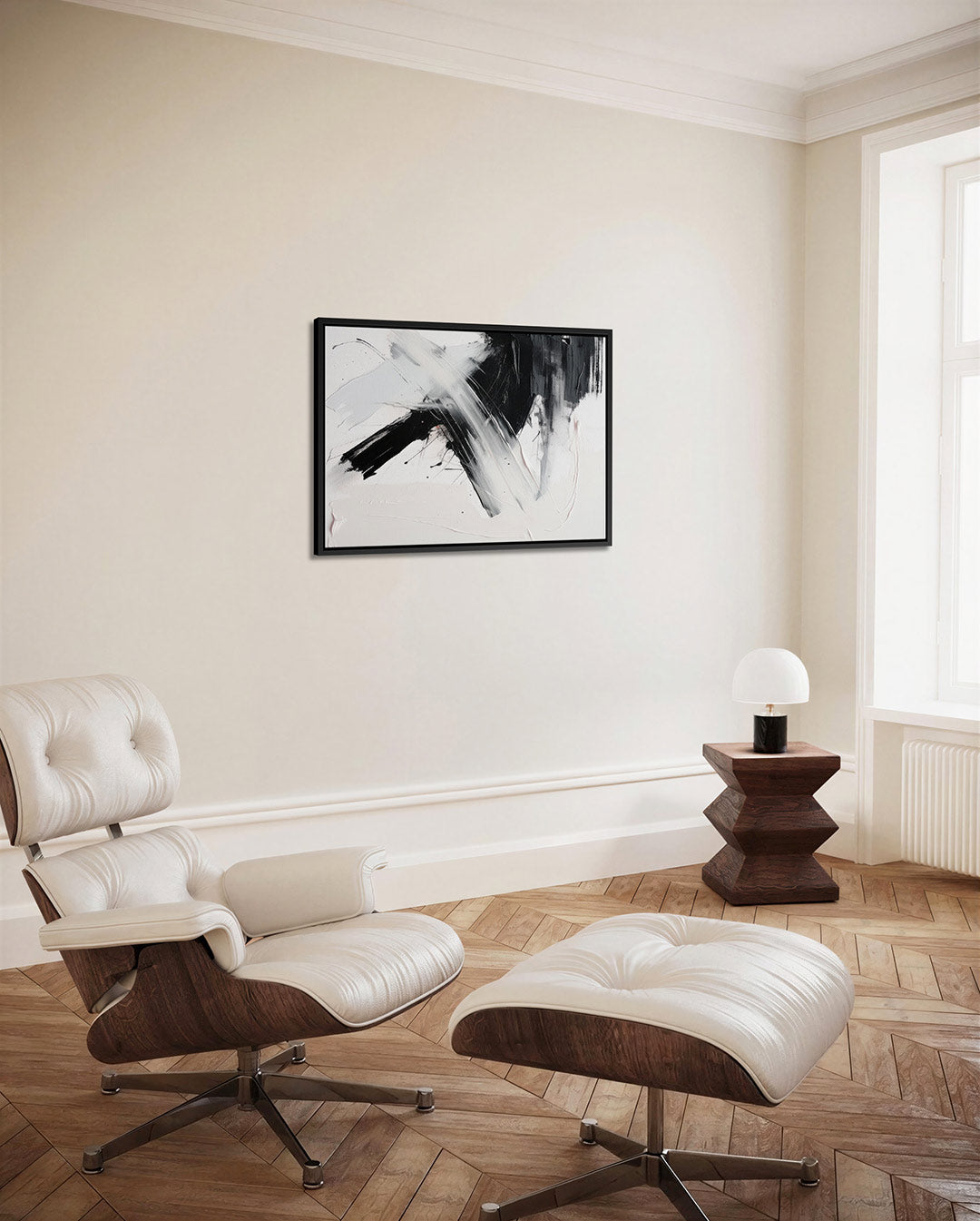 Penseelstreken – alternatieve weergave van het kunstwerk