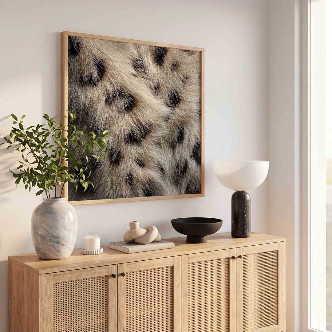 Luipaardprint – tropische wandkunst als vierkante poster