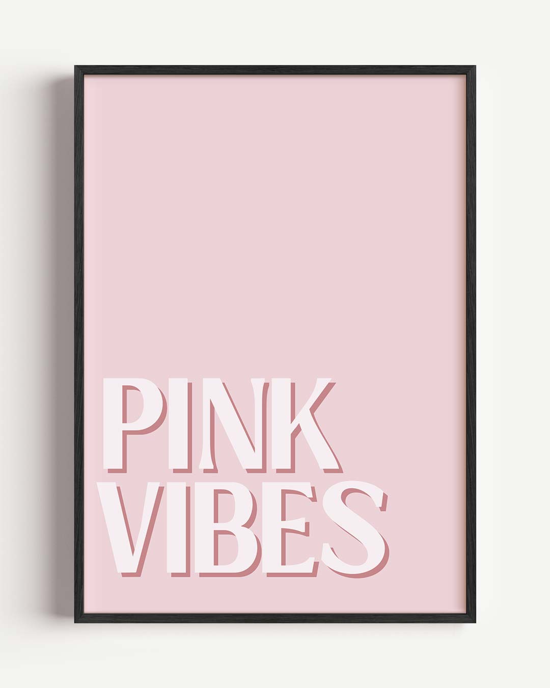 Pink Vibes – Popart en Streetart portret poster als wanddecoratie