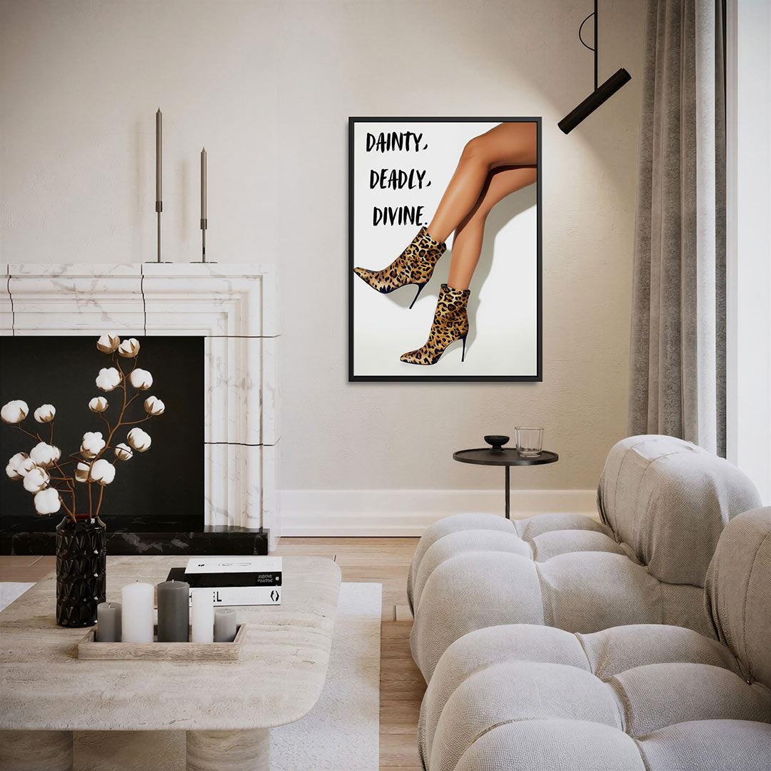 Stijlvolle schoenen – staand wanddecoratie kunstwerk