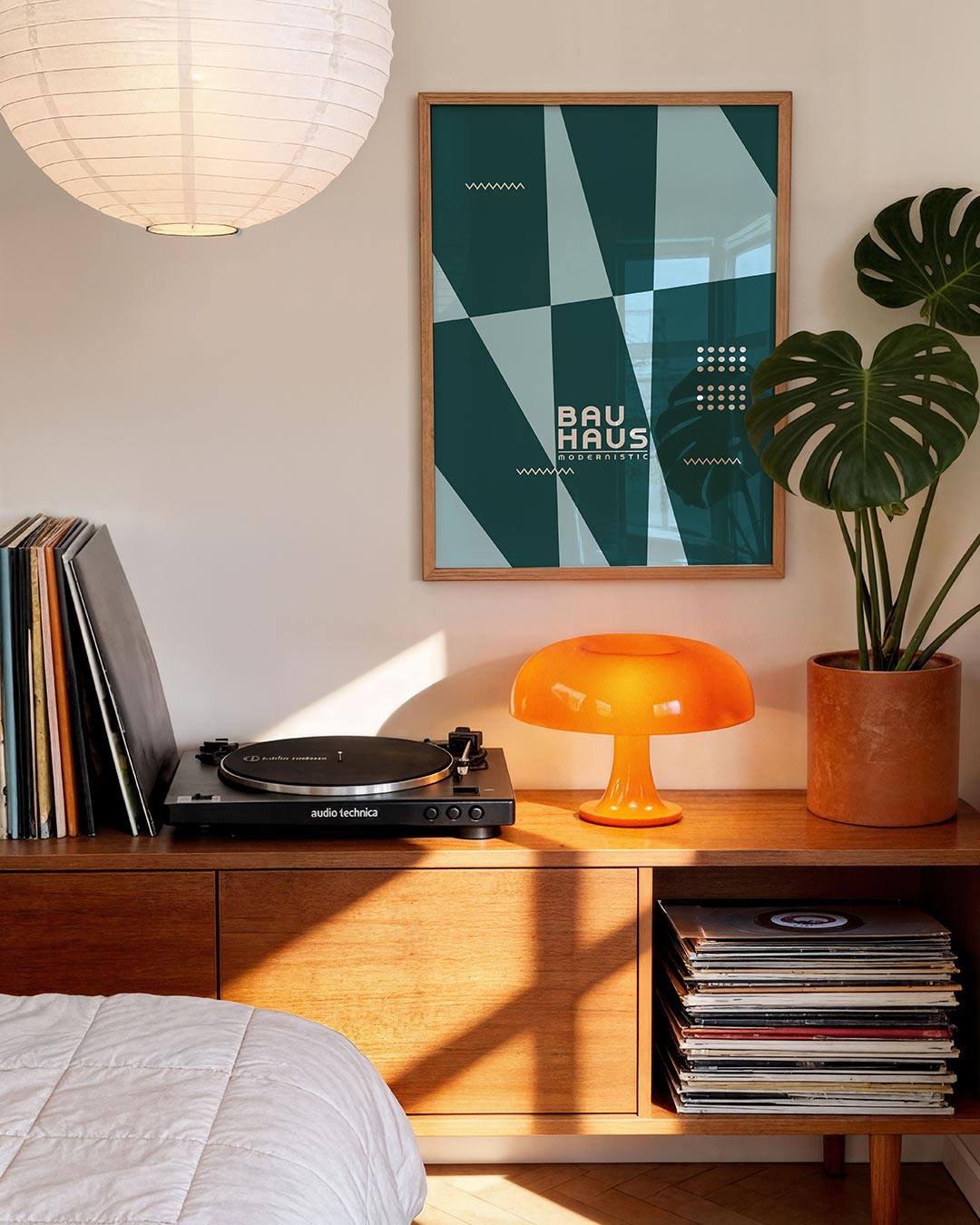 Abstracte – moderne Bauhaus wandkunst als poster