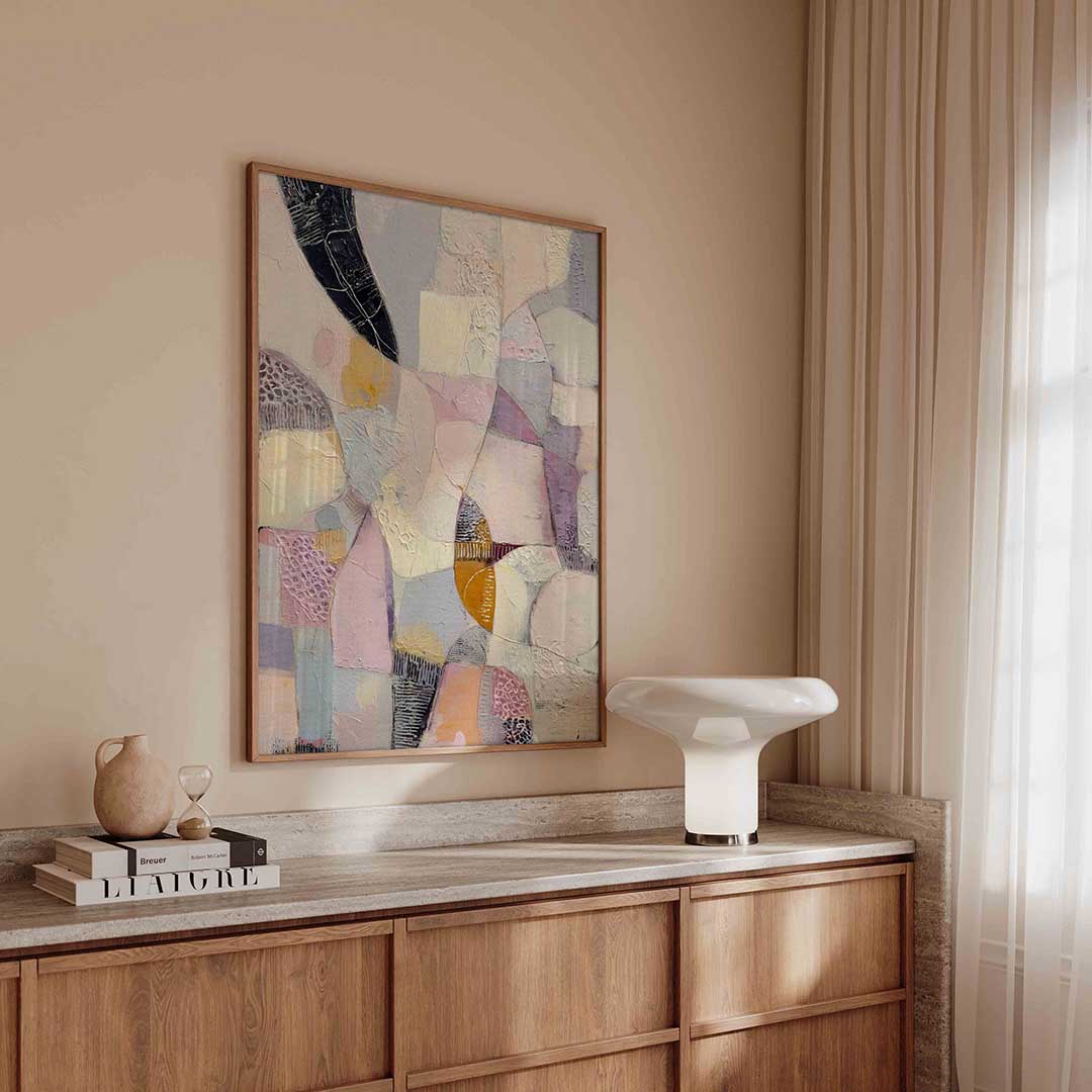 Abstracte vormen – abstracte poster in staand formaat