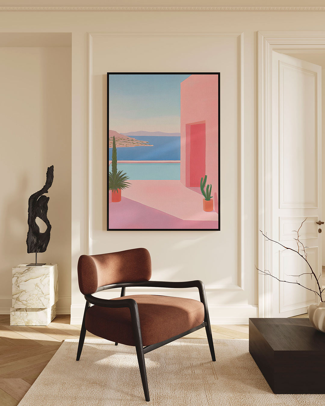 Zomerse oase – staande wanddecoratie