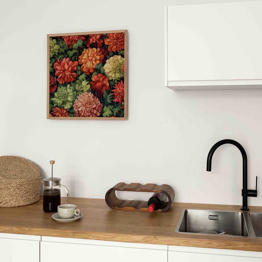 Bloemenpracht – William Morris poster in vierkant formaat