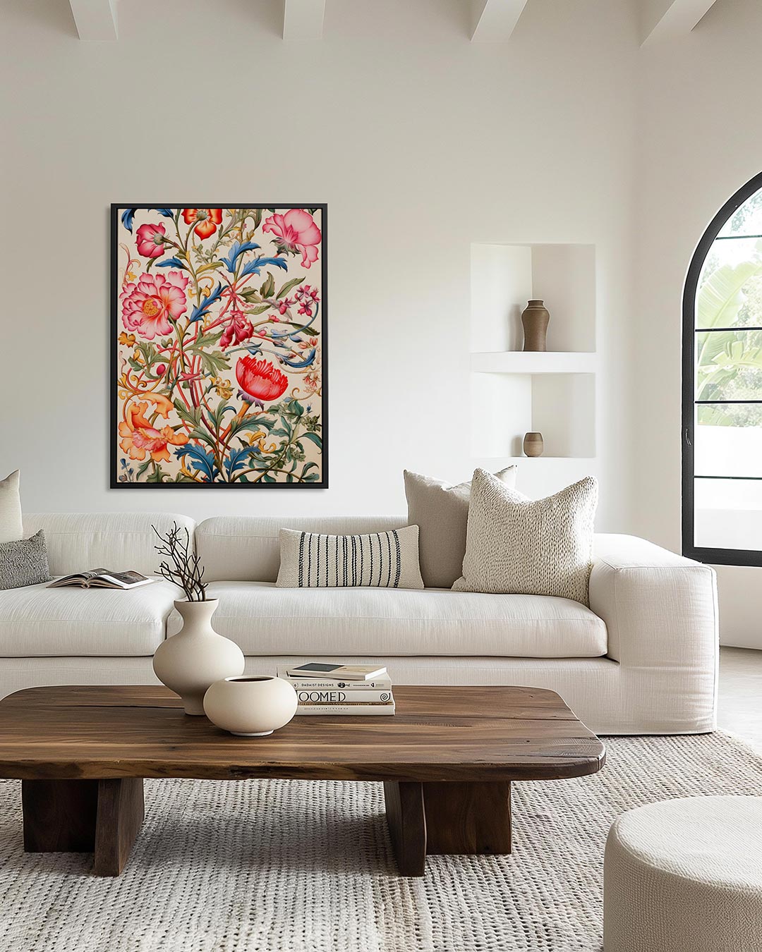 Bloemenpracht – moderne staande wandkunst