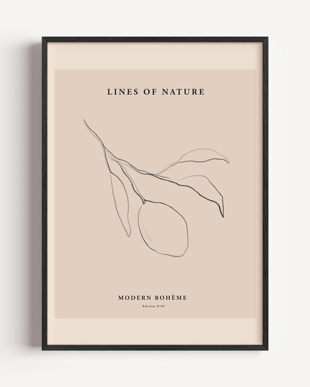 Lines of Nature Boho – boheme portret poster als wanddecoratie