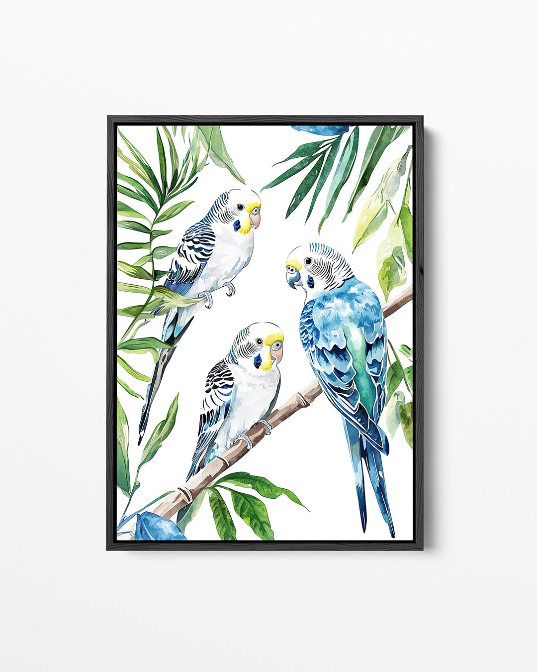 Vogels en bladeren – staand wanddecoratie kunstwerk