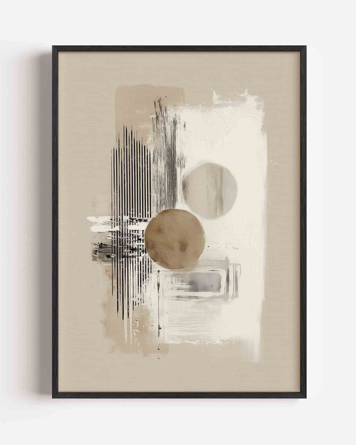 Abstracte vormen – abstracte portret poster als wanddecoratie