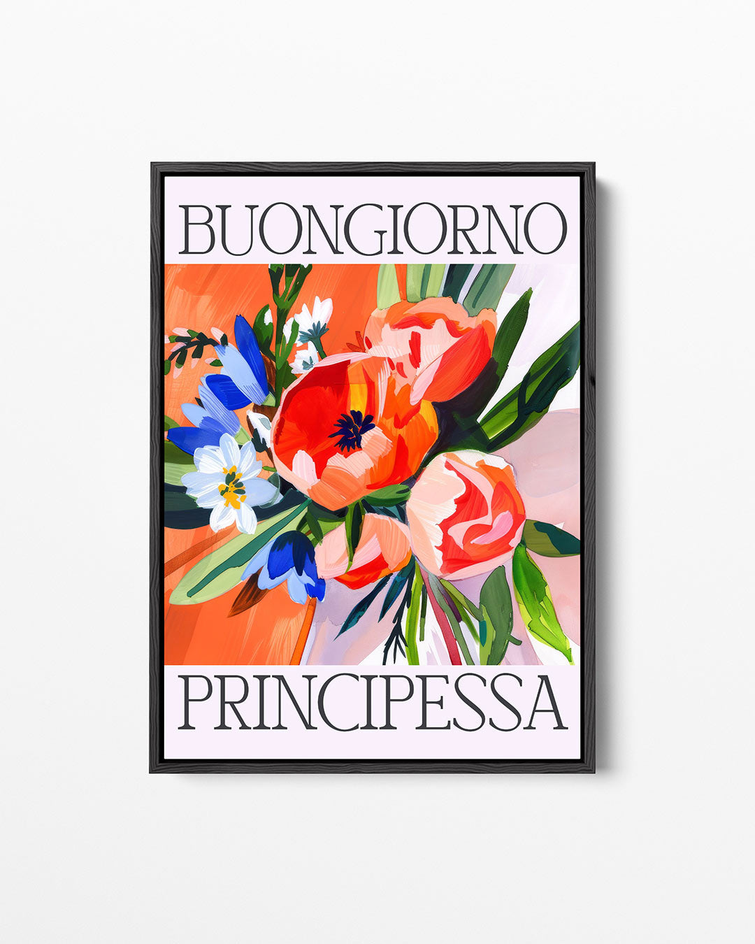 Bloemencompositie met tekst – staand wanddecoratie kunstwerk