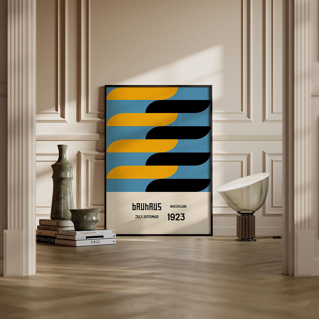 Vorm en kleur – moderne Bauhaus wandkunst als poster