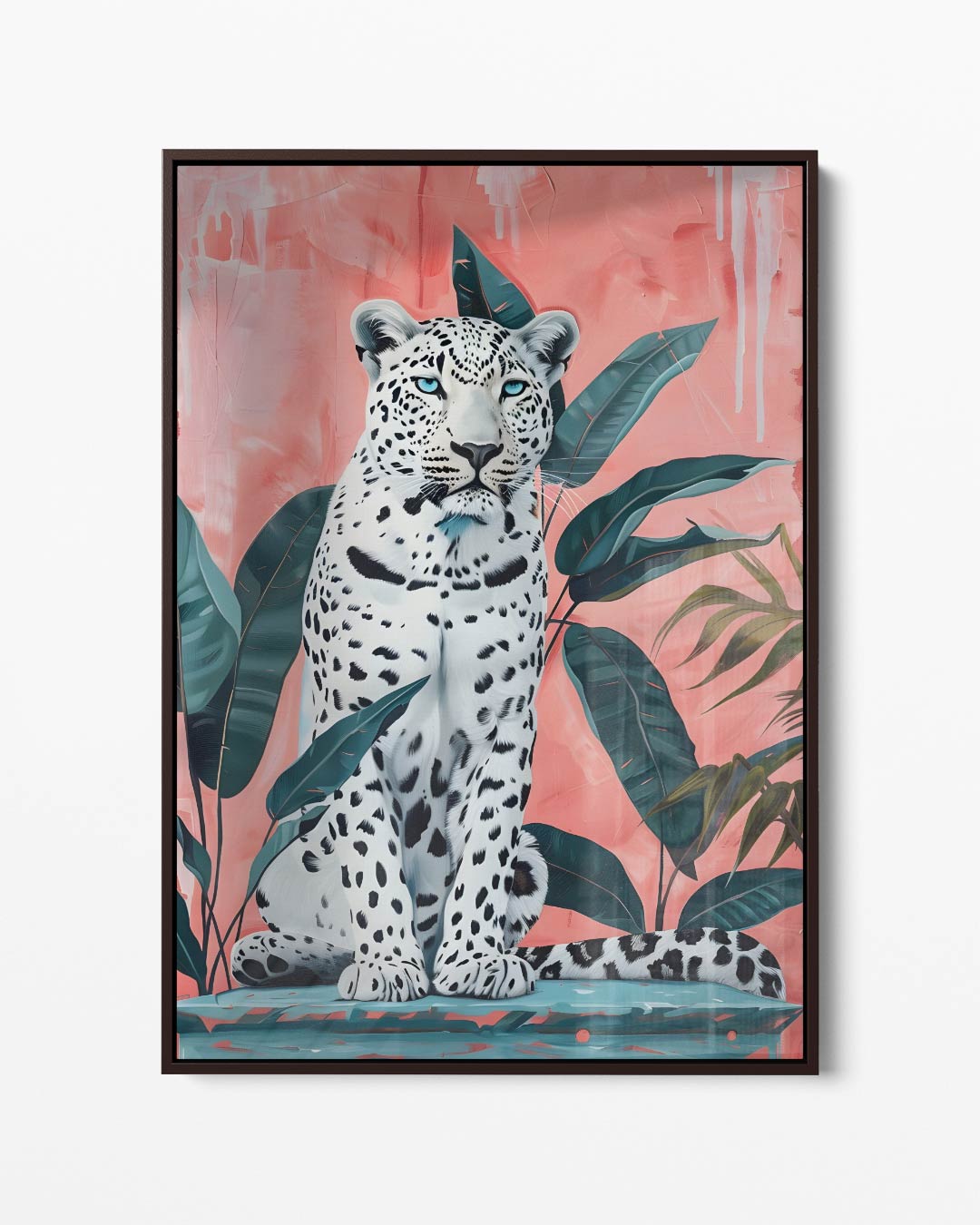 Elegante Luipaard in Jungle – portret kunstwerk als wanddecoratie