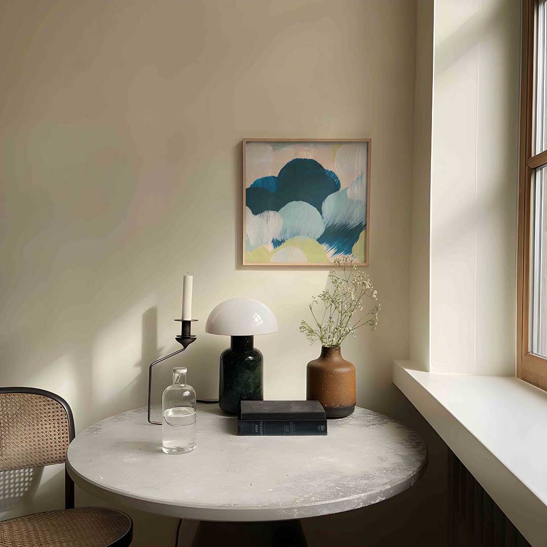 Abstracte wolken – artistieke poster in vierkant formaat