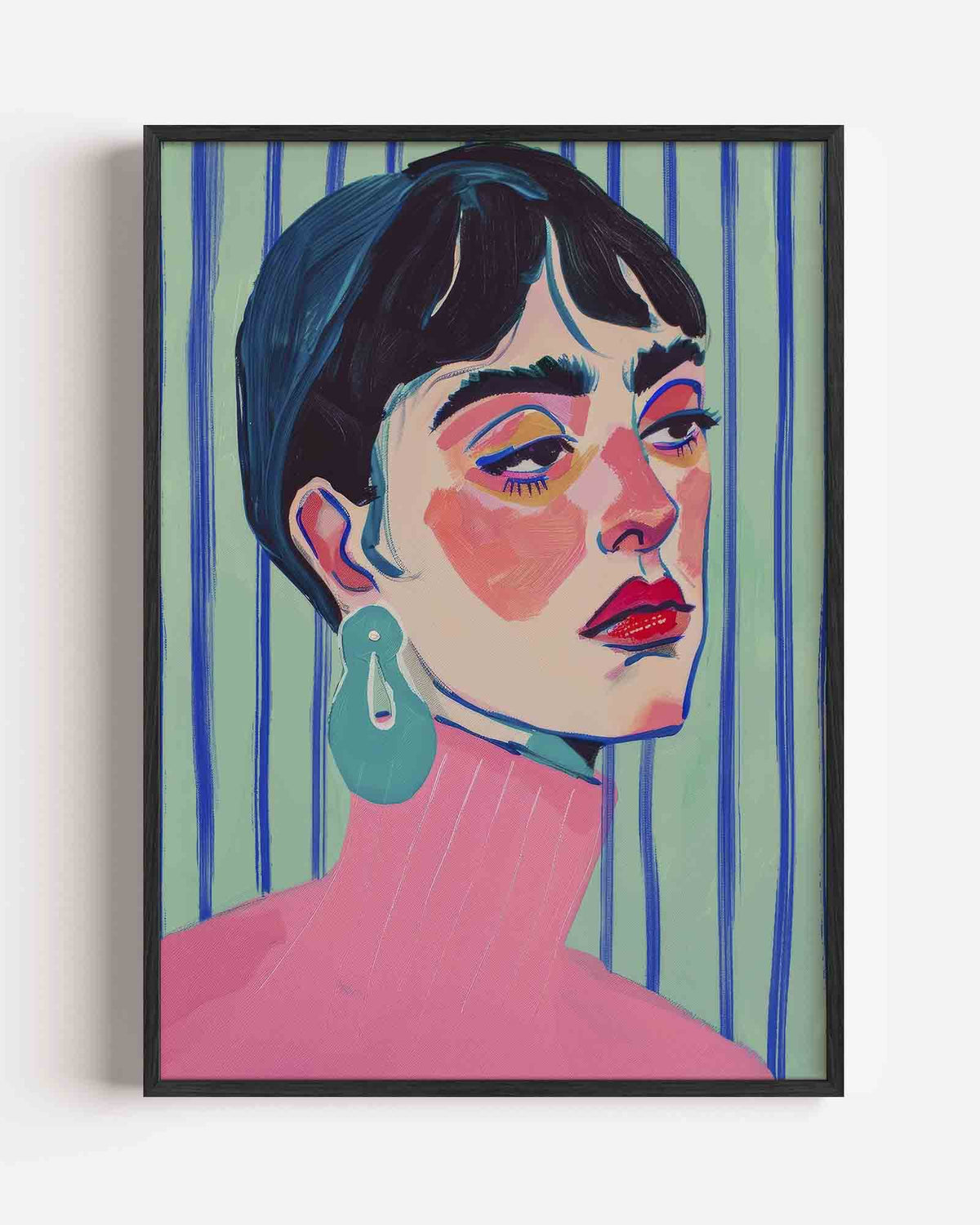 Vrouwelijk portret – vrouwelijk portret als staande poster