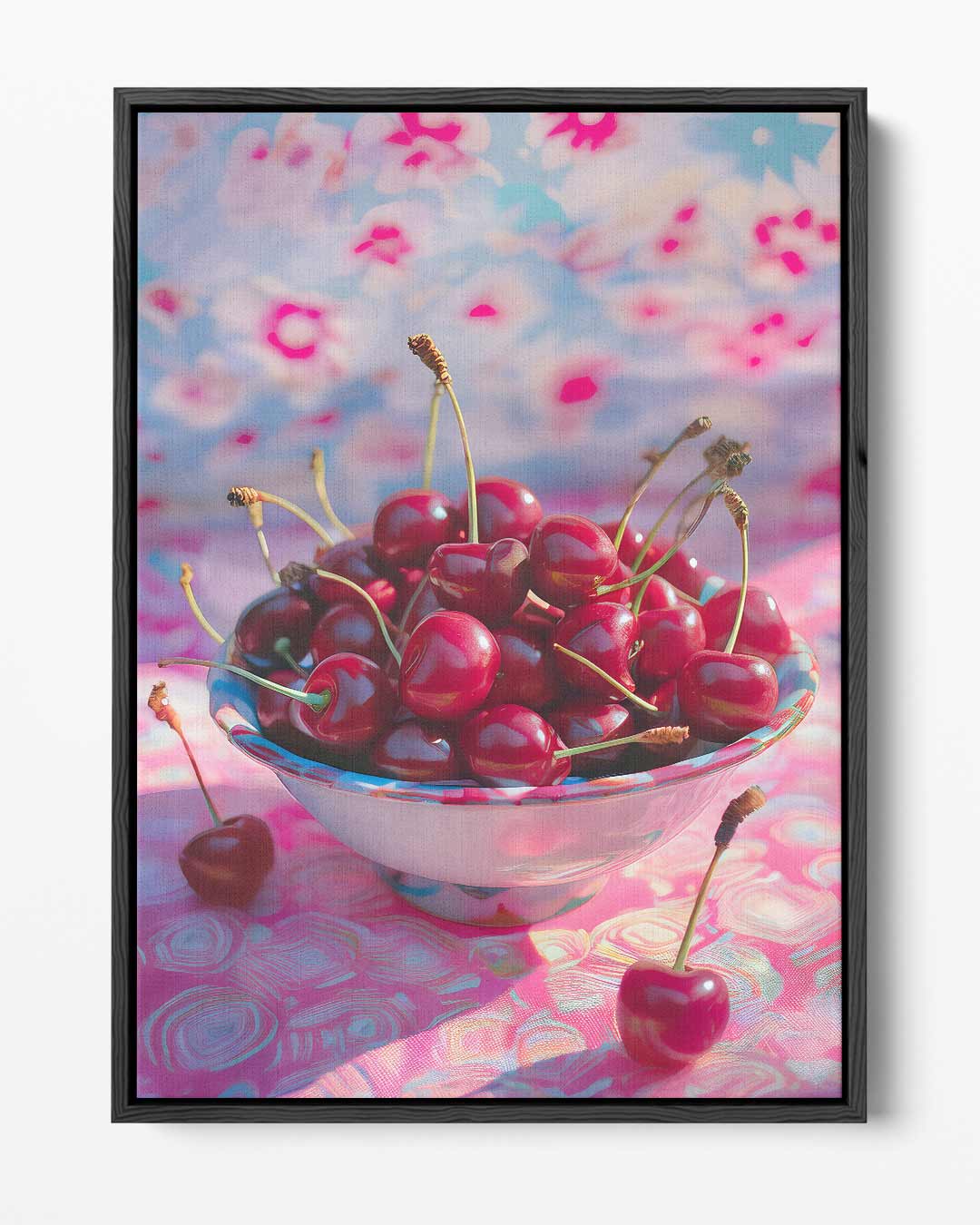Zomers Kersenfeest – portret kunstwerk als wanddecoratie
